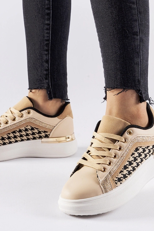 Baskets à paillettes beiges Briercliff