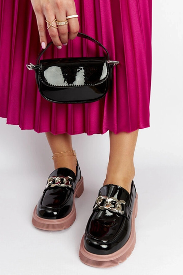 Mocassins en cuir noir GOE LL2N4039 2