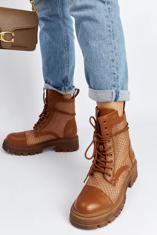 Bottes Waldeck marron translucides