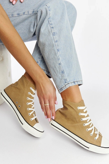 Baskets montantes marron Efren