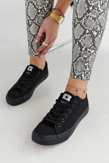 Baskets à lacets en tissu... 2