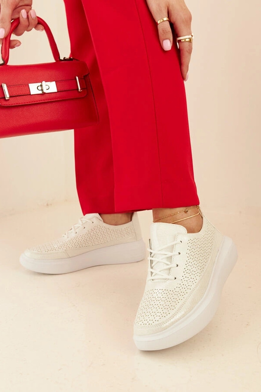 Baskets argentées pour femme sur...