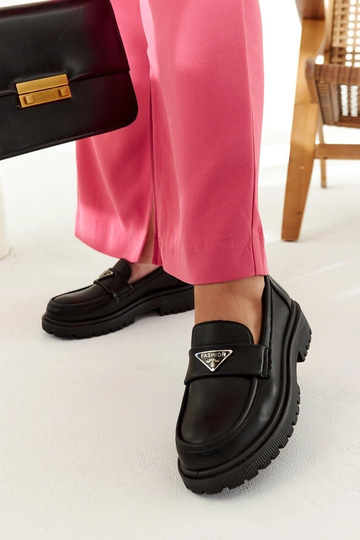 Teri mocassins noirs