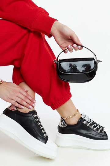 Bottines sneakers noires à... 2