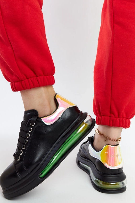 Baskets noires à plateforme GOE NN2N4030