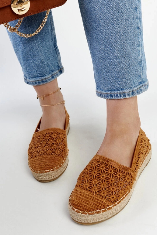 Espadrilles à lacets marron Samra sur...