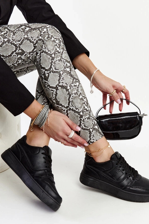 Baskets noires à plateforme Mentha Baskets noires à plateforme Mentha