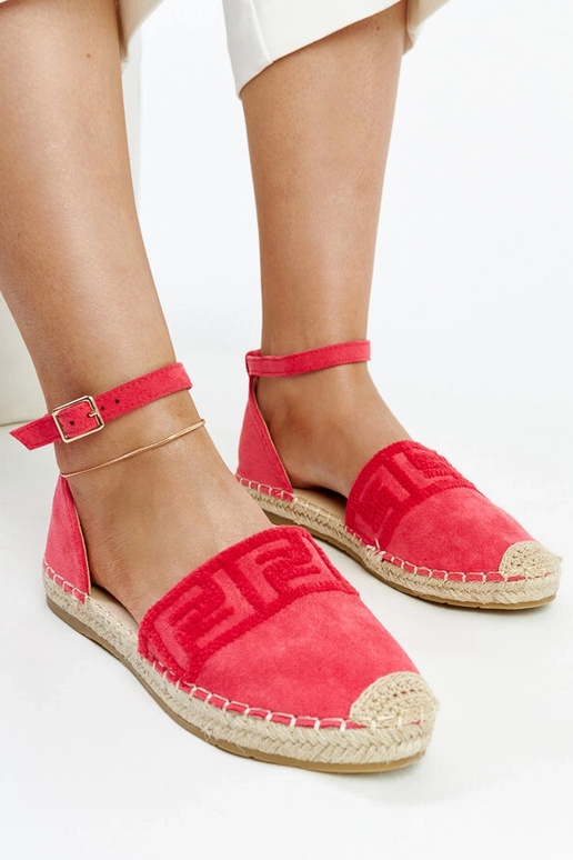 Espadrilles rose foncé avec broderie... Espadrilles rose foncé avec broderie...