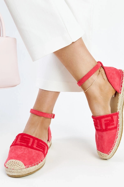 Espadrilles rose foncé avec broderie... Espadrilles rose foncé avec broderie...