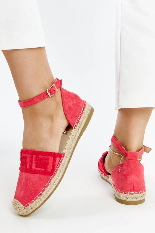 Espadrilles rose foncé avec broderie... Espadrilles rose foncé avec broderie...