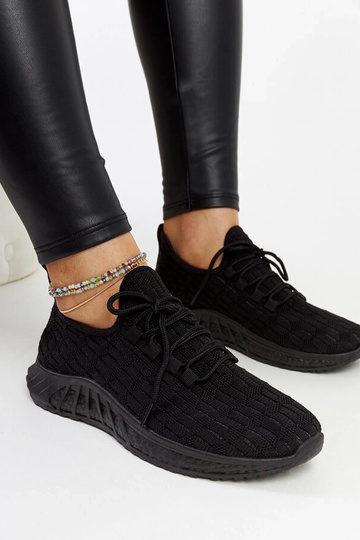 Baskets en tissu noires Milena