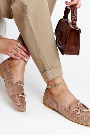 Mocassins Mebrat marron brillant 2