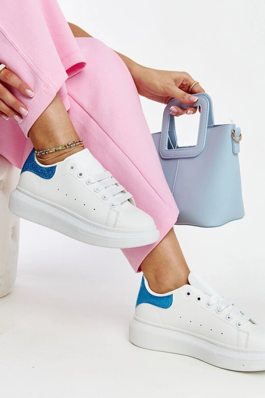 Baskets blanches en éco-cuir Fatimah