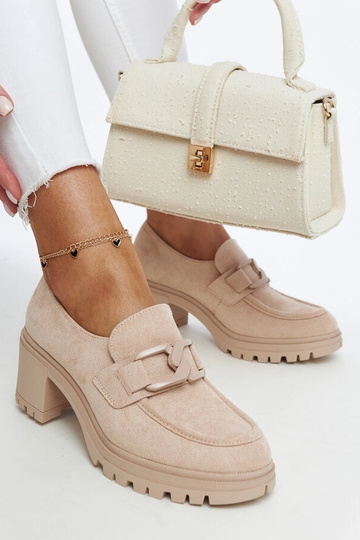 Bottines beiges avec semelle intérieure en cuir Vinceza - daim 2