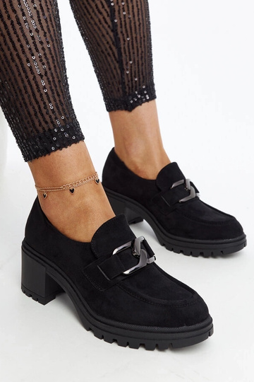 Chaussures semi-formelles noires avec semelle en cuir Vinceza 2
