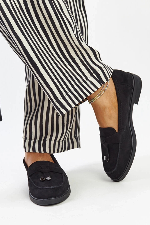 Mocassins en daim noir par Vinceza Mocassins en daim noir par Vinceza