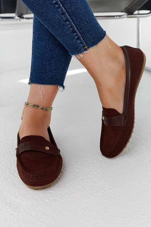 Mocassins en tissu marron Fombio Mocassins en tissu marron Fombio