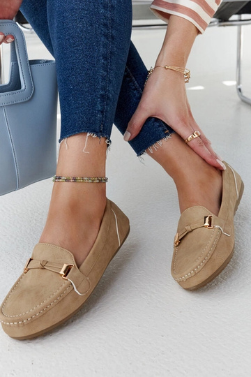 Mocassins Scafati beiges... 2