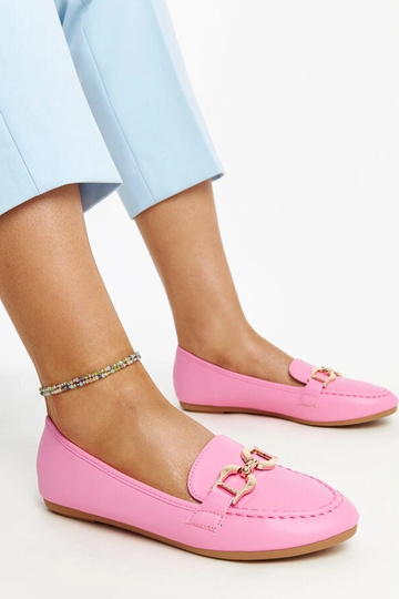 Mocassins rose foncé à boucle Najla