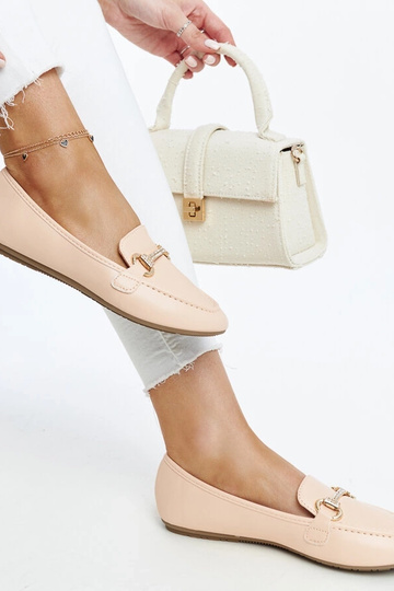 Mocassins beiges à boucle décorative Paddy 2