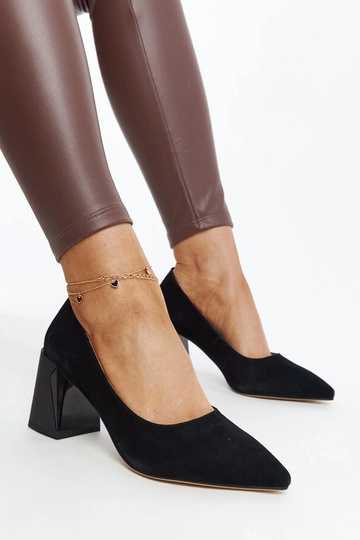 Escarpins en cuir noir avec... 2