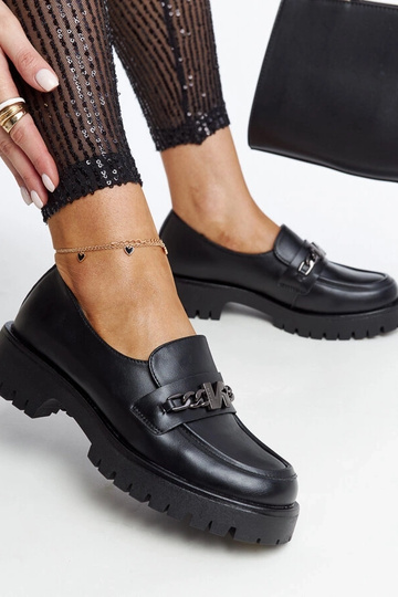 Mocassins noirs avec...