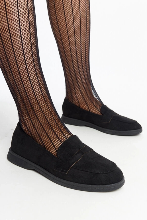 Mocassins en daim noir par Nibras Mocassins en daim noir par Nibras