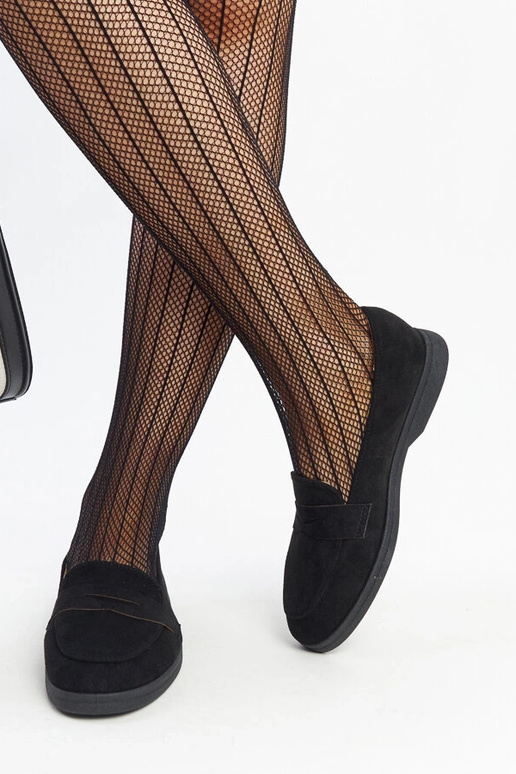 Mocassins en daim noir par Nibras Mocassins en daim noir par Nibras