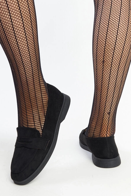 Mocassins en daim noir par Nibras Mocassins en daim noir par Nibras