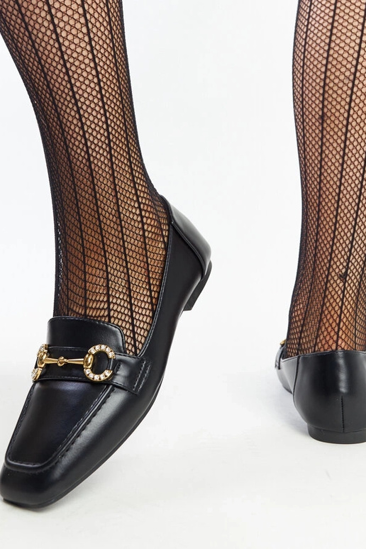 Mocassins noirs à boucle Areebah Mocassins noirs à boucle Areebah