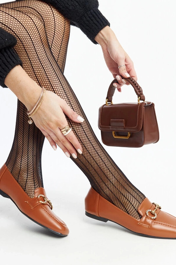 Mocassins à boucle Areebah marron 2