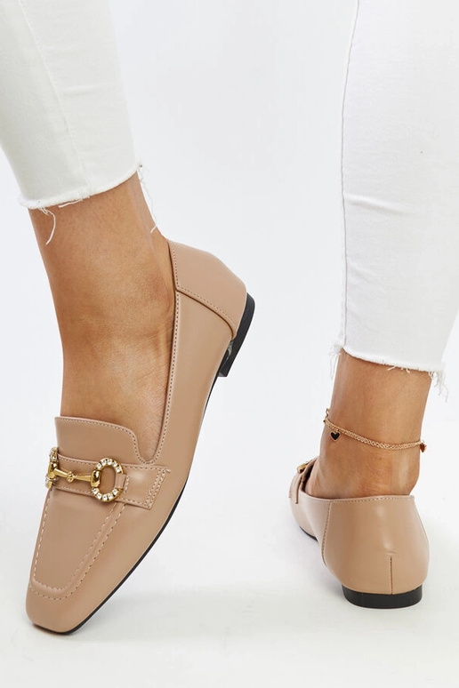 Mocassins beiges à boucle Areebah Mocassins beiges à boucle Areebah