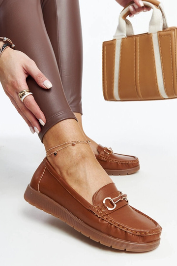 Mocassins à boucle marron Anisah