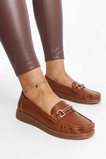 Mocassins à boucle marron... 2