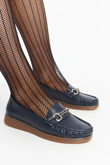 Mocassins à boucle Anisah bleu marine