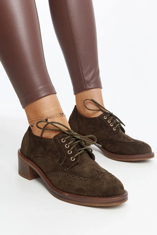 Bottines à talons en daim vert Tigard