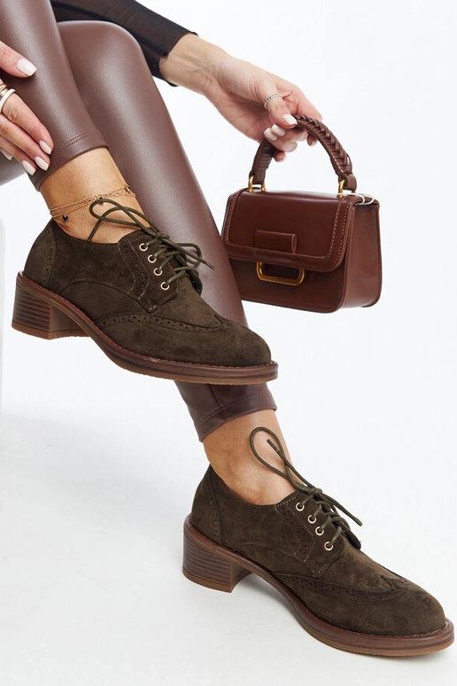 Bottines à talons en daim vert Tigard