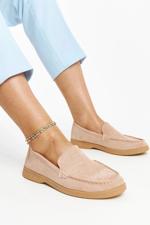 Chaussures Rumay en daim beige