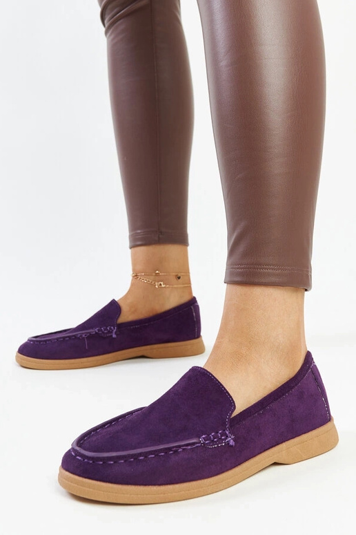 Chaussures Rumay en daim violet Chaussures Rumay en daim violet