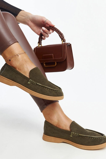 Demi-bottes en daim vert foncé Rumay 2