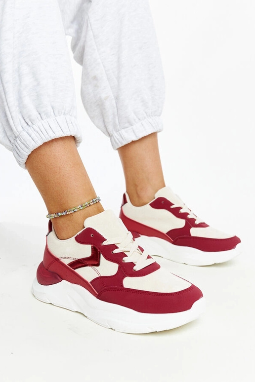 Baskets à plateforme Nereida beiges...