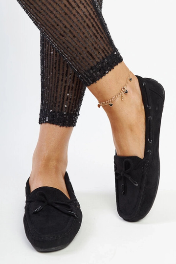 Mocassins noirs avec noeud Hayam 2