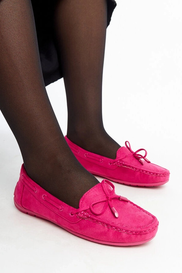 Mocassins rose foncé avec noeud Hayam 2