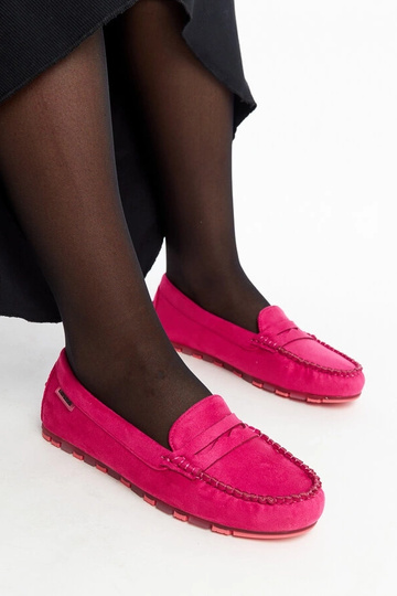 Mocassins en daim rose... 2
