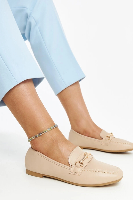 Mocassins décoratifs beiges Docherty