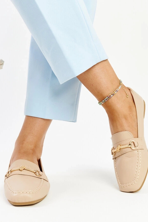 Mocassins décoratifs beiges Docherty