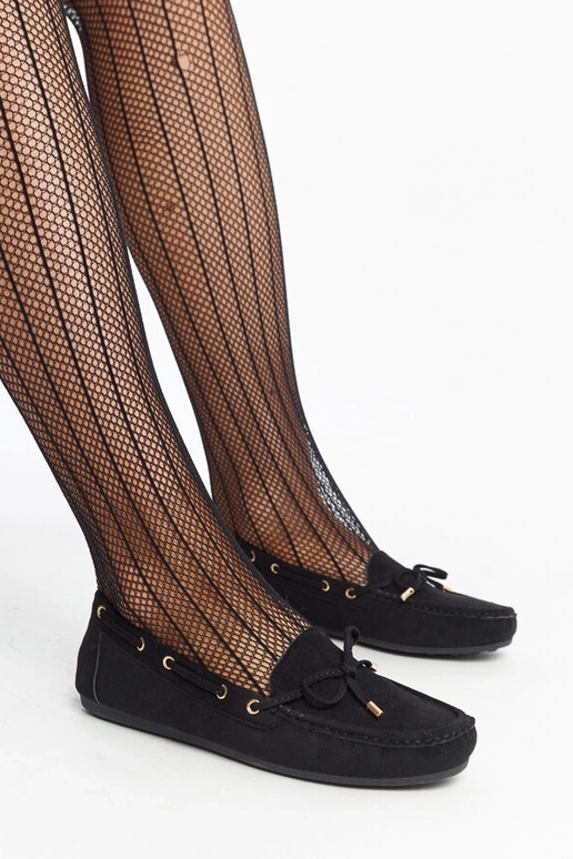 Mocassins en daim noir Aneesa