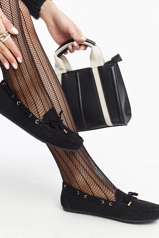 Mocassins en daim noir Aneesa