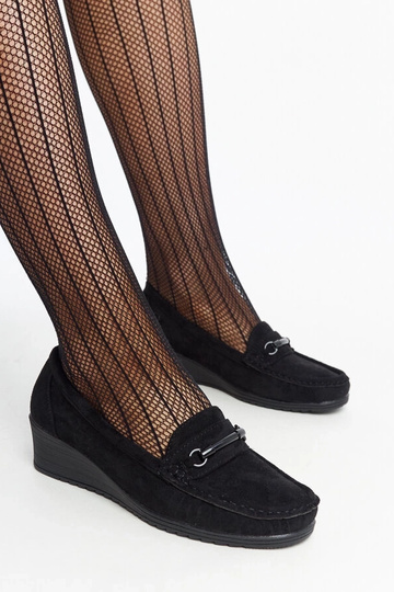 Mocassins compensés noirs...