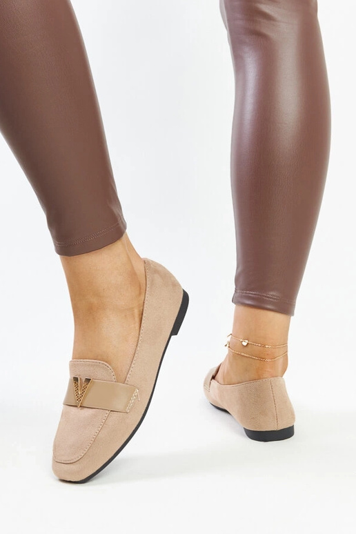 Mocassins marron avec décoration Namal